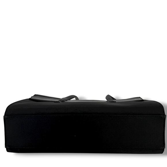 Tumi Alpha Briefcase Bag With Over The Shoulder Handels Solid Black 43010D3 - Picture 12 of 16